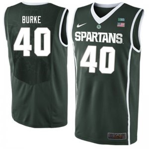 Men Michigan State Spartans NCAA #40 Braden Burke Green Authentic Nike 2020 Stitched College Basketball Jersey IV32N38VE